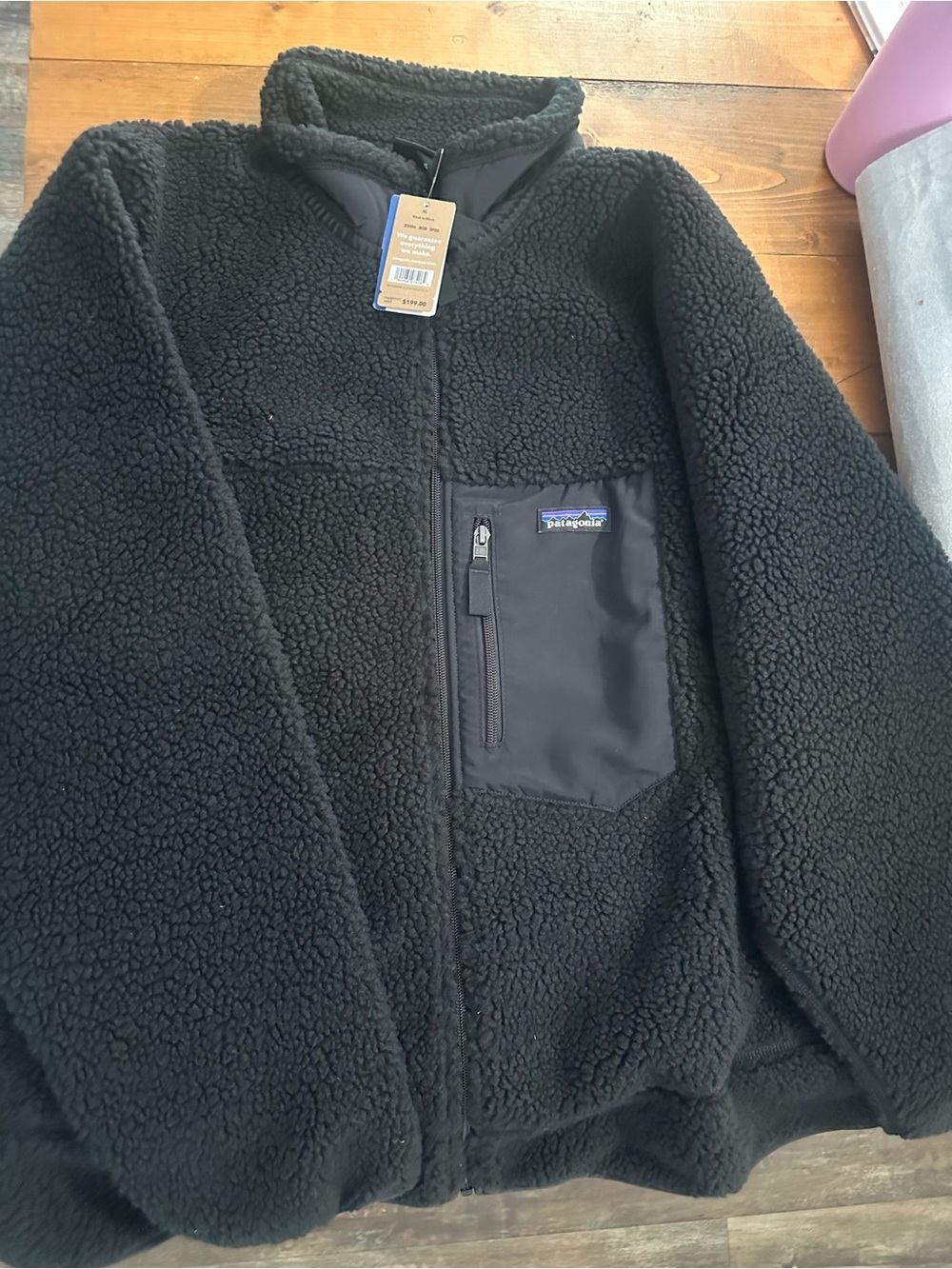 Patagonia Men’s Black Classic Retro Sherpa Zip Jacket